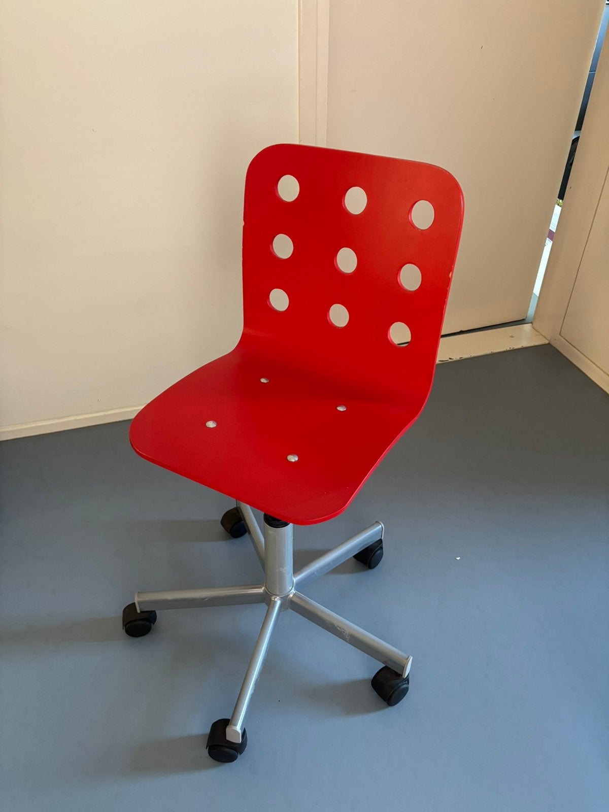 Bureaustoel junior Ikea, Ophalen, Gebruikt, Rood, Bureaustoel