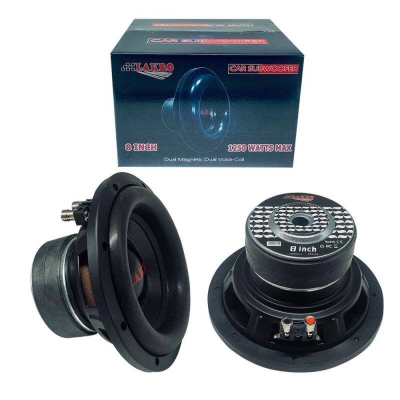 LAKRO-ETERNAL-8 - Losse subwoofer - Lakro - 8 inch - 250, Auto diversen, Niet ingevuld, Niet ingevuld, Niet ingevuld