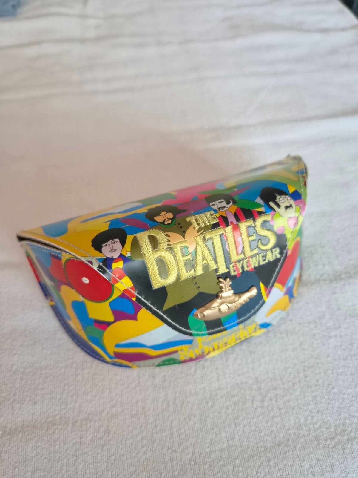 The Beatles Yellow Submarine zonnebrilkoker collectors item, Ophalen of Verzenden, Zo goed als nieuw, Geel, Overige merken