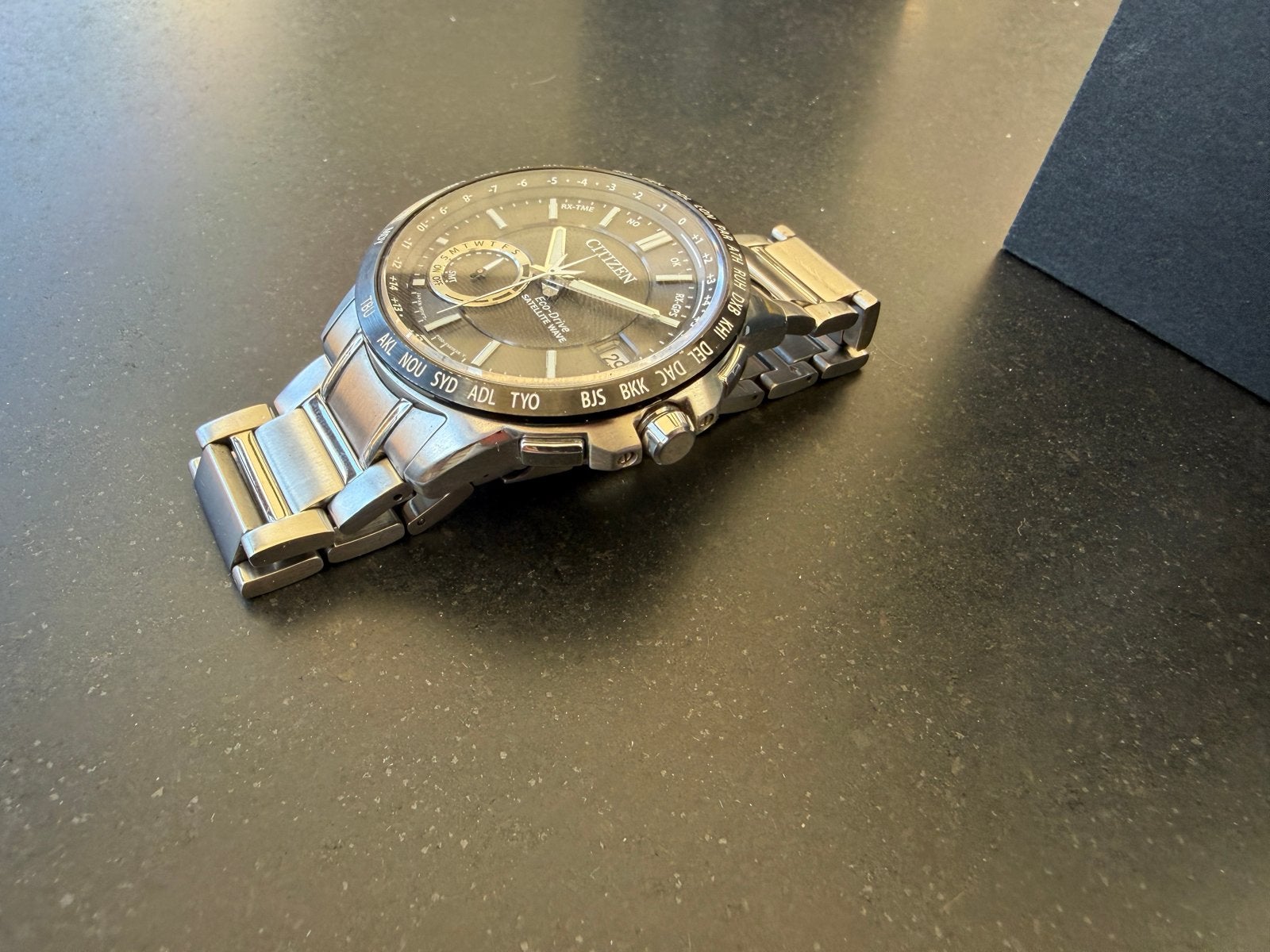 Citizen Eco-Drive Satellite Wave GPS CC3005-51E, Staal, Staal, Ophalen of Verzenden, Zo goed als nieuw