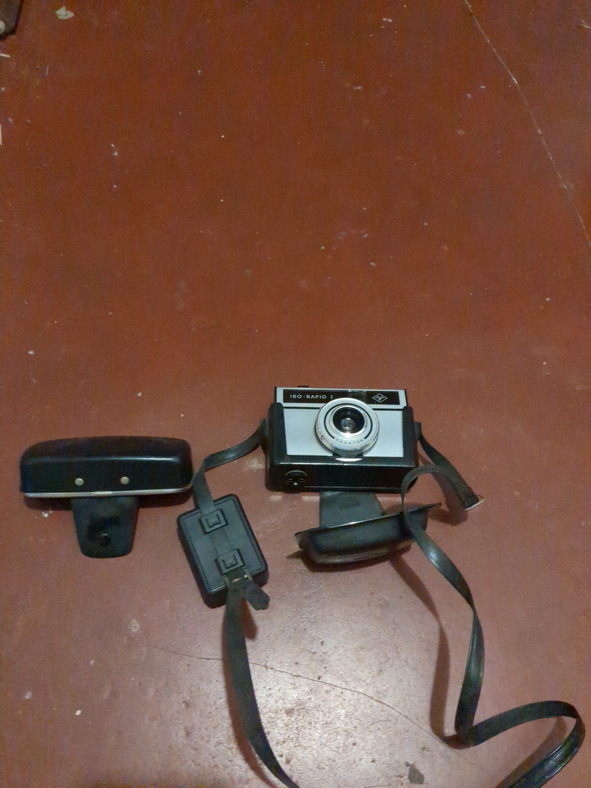 Vintage Agfa Iso-Rapid 1 camera met flitser, Ophalen of Verzenden