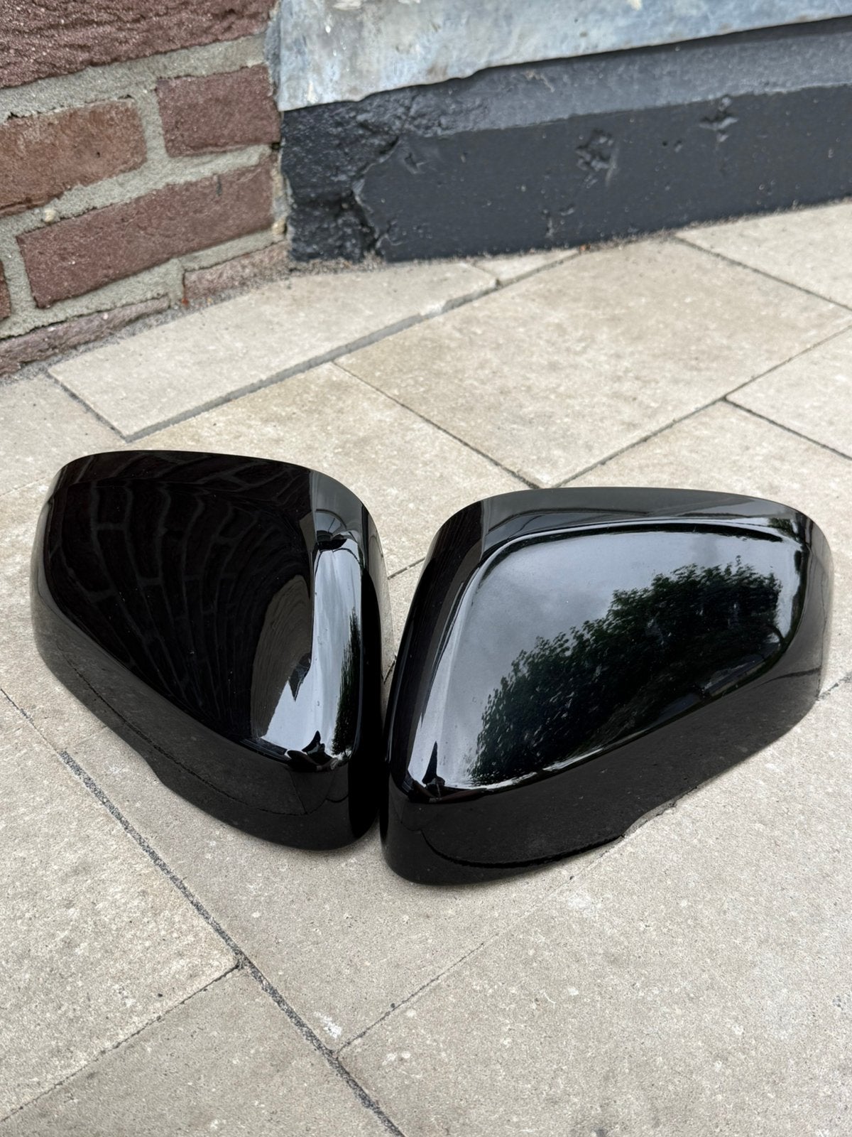 Volvo V60 , S60 en V40 zwarte spiegelkappen., Auto-onderdelen, Ophalen of Verzenden, Gebruikt, Volvo