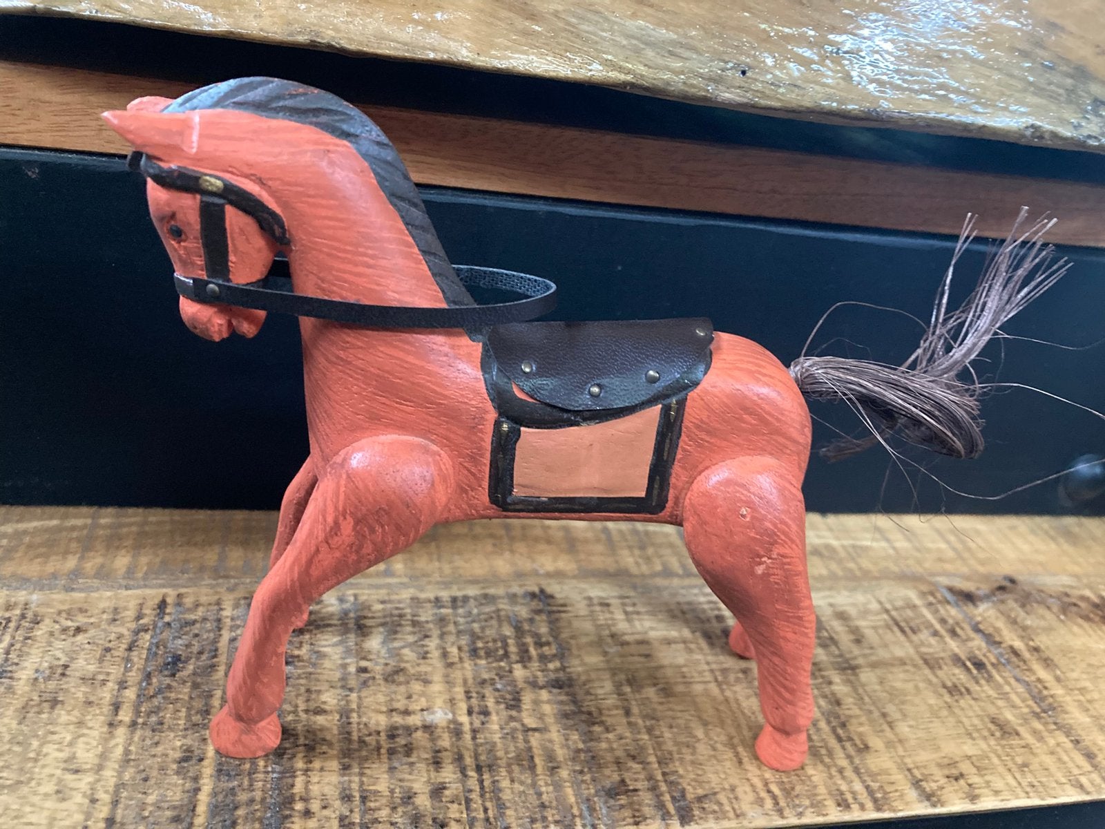 2x Paard Scandinavie Dala paard Hout Prijs is per stuk!!, Ophalen