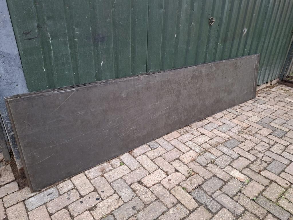 5 bruine plexiglas platen, Ophalen, Gebruikt