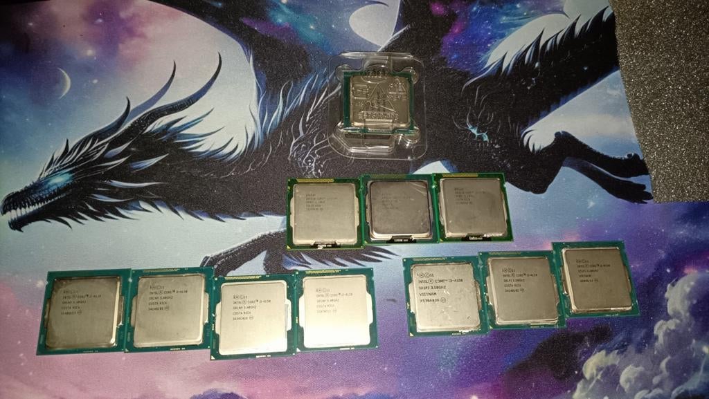 11x Intel Core i3 CPU's (2100, 4130, 4150, 6100) - Gebruikt, Gebruikt, LGA 1155 / LGA 1150, Ophalen of Verzenden, 3 tot 4 Ghz