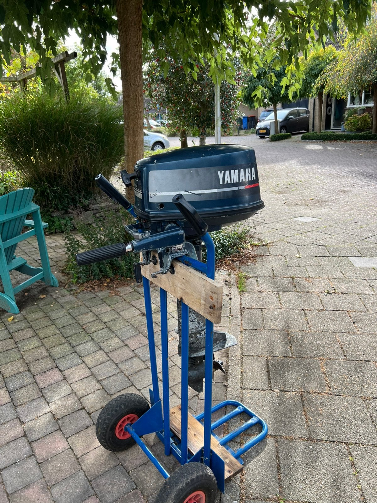 Mooie geresiveerde yamaha 5 pk 2 takt, Watersport en Boten, Ophalen, Zo goed als nieuw, Motor en Techniek, Motorboot