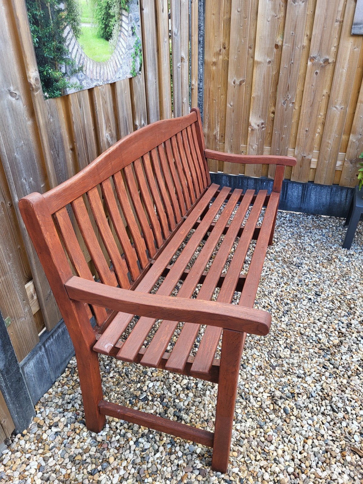 tuinbank, Ophalen, Gebruikt, Hout