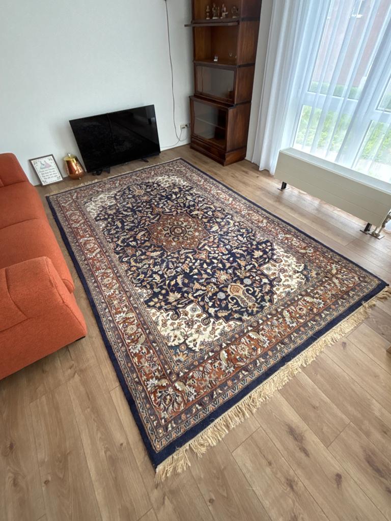 Prachtig handgeknoopt Perzisch tapijt 200x300cm, Huis en Inrichting, Stoffering | Tapijten en Kleden, Blauw, Ophalen of Verzenden