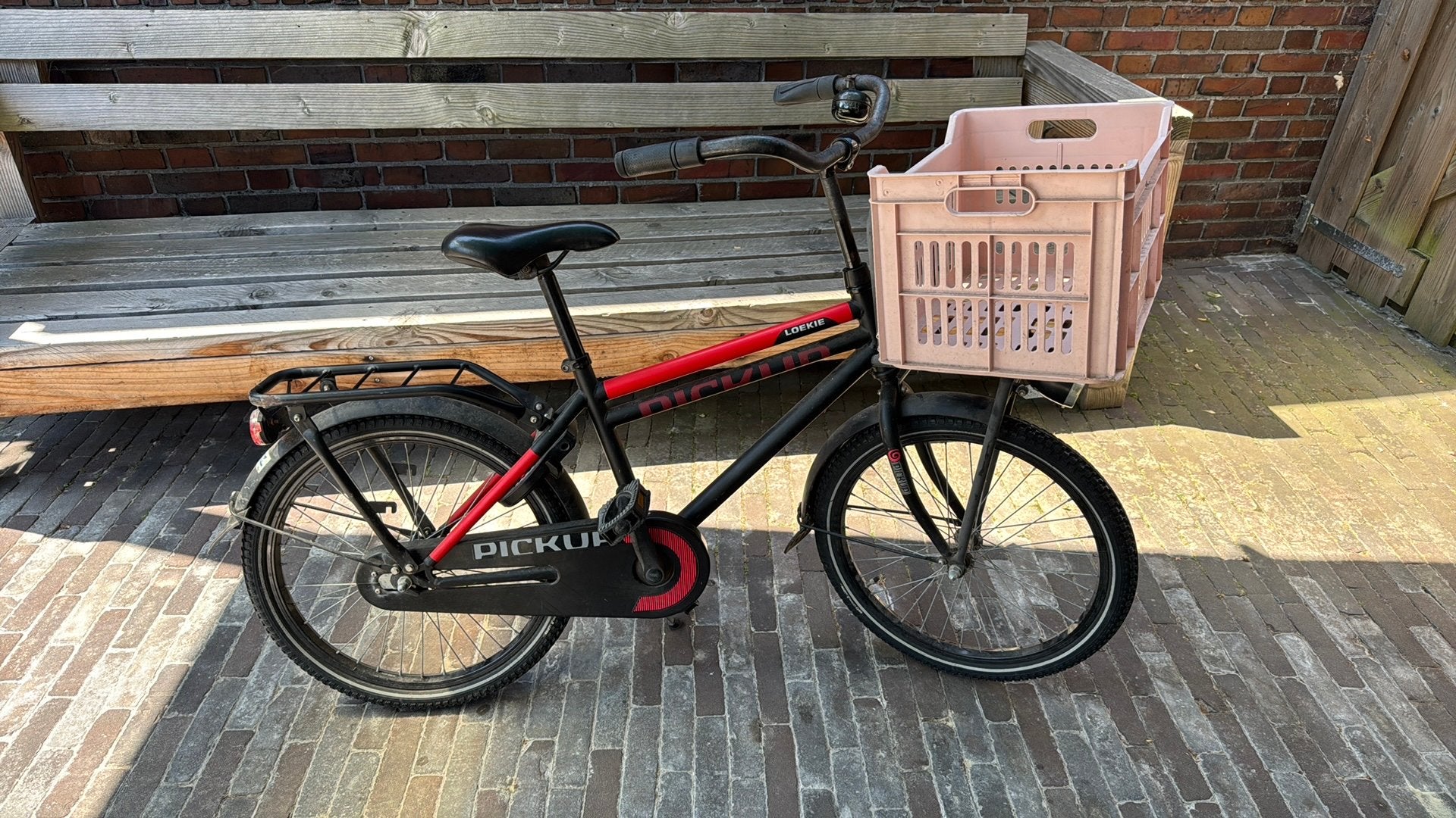 Loeki Pickup kinderfiets, Terugtraprem, Gebruikt, 1 kind, Ophalen