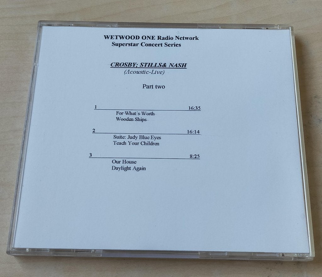 Crosby Stills & Nash Superstar Concert Series Part Two CD, Ophalen of Verzenden, Gebruikt, Poprock