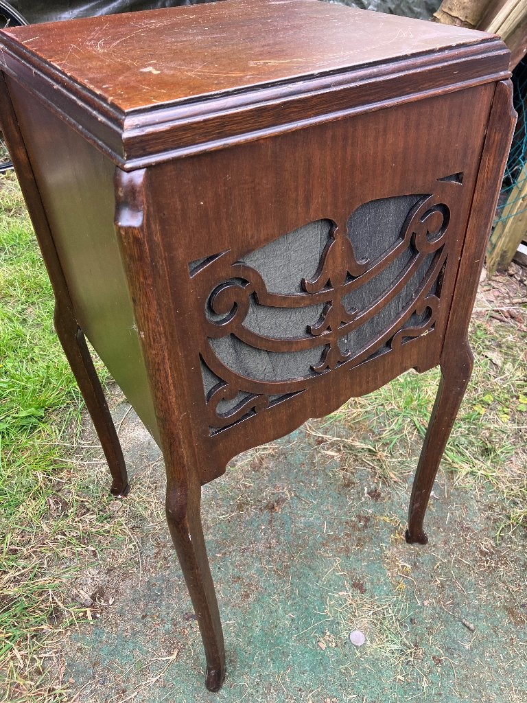 VERKOCHT Leuke originele ars nouveau grammofoon antiek, Ophalen