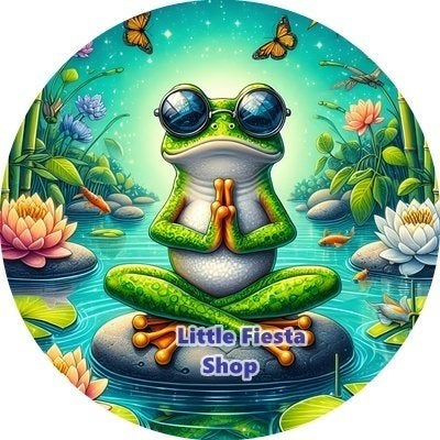 lf923 icing frosting kikker 19cm eetbare taart plaat print, Ophalen of Verzenden, Nieuw, Taarten, Versiering