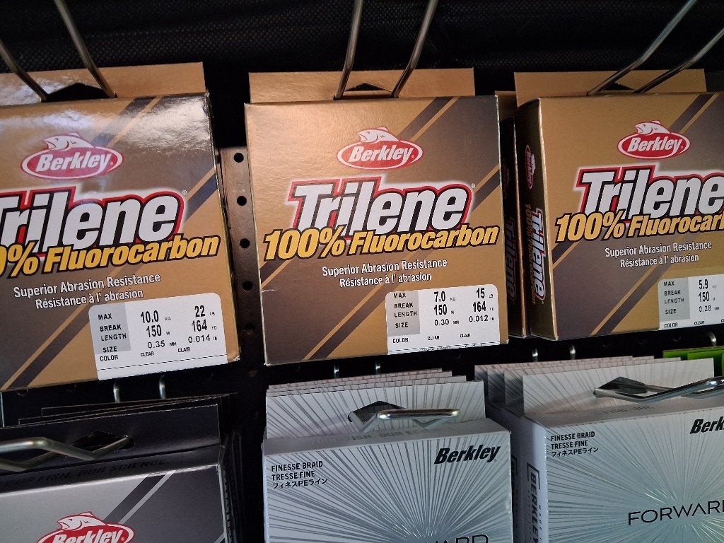 Berkley Trilene 100% Fluorocarbon (150m) diverse maten.., Tinstraat, Nieuw, Ophalen of Verzenden, Info@purefishing.com