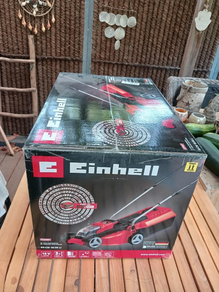 Grasmaaier Einhell accu GE-CM 18/30 LI - nieuw in doos, Tuin en Terras, Ophalen, Accu-grasmaaier, Nieuw, Einhell