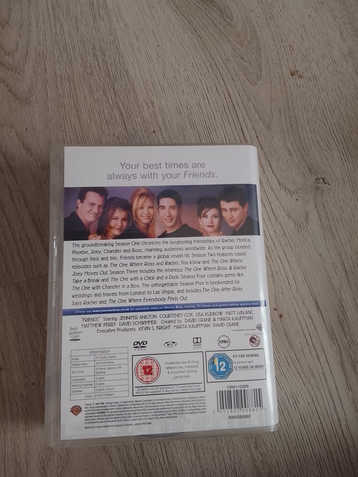 friends seizoen 1 tot 5  8,00 euro, Cd's en Dvd's, Dvd's | Tv en Series, Ophalen, Seizoen 1, Alle leeftijden, Zo goed als nieuw