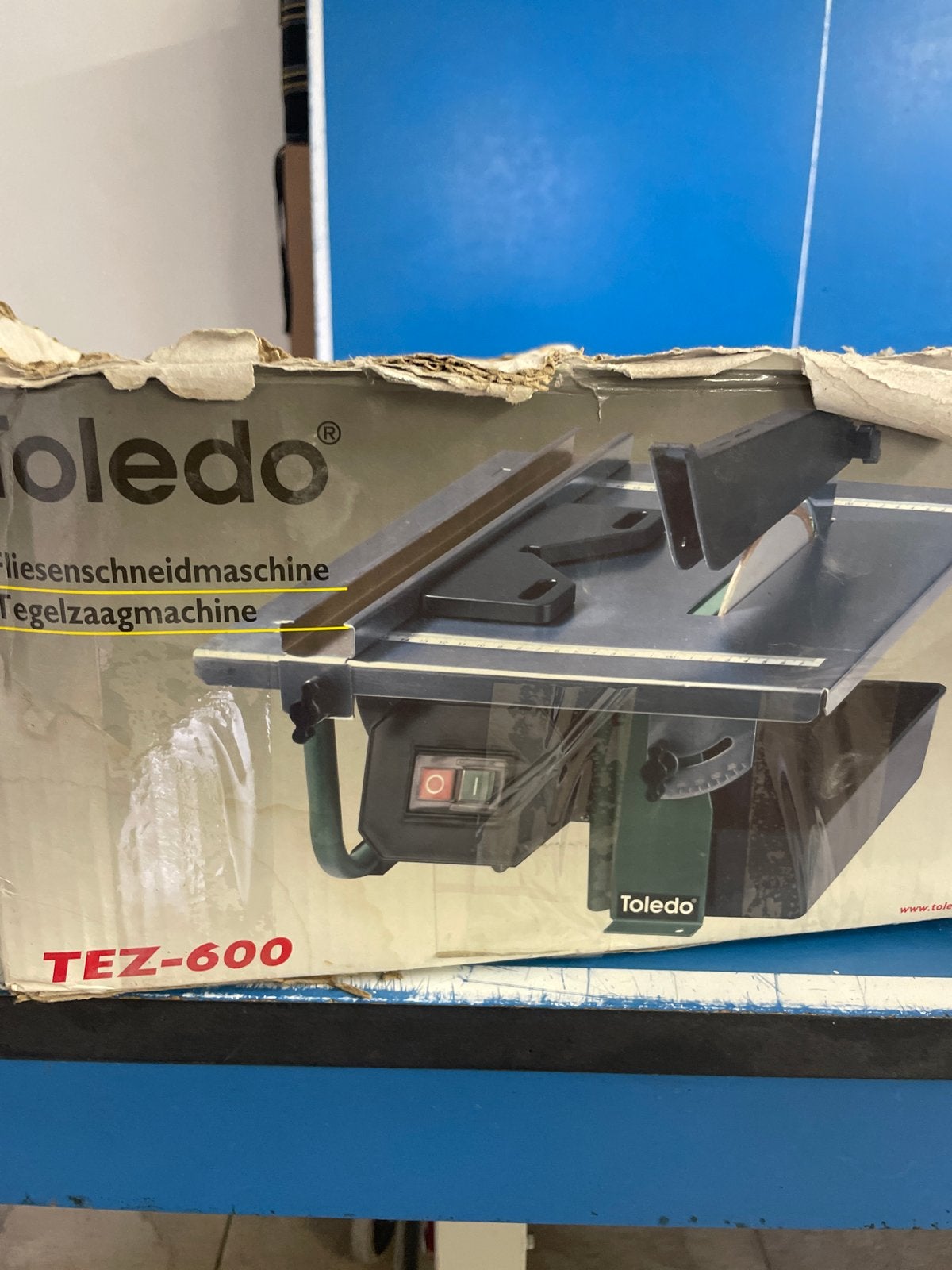 Toledo TEZ-600 Tegelzaagmachine - Gebruikt, Ophalen, Gebruikt, Overige typen, 600 tot 1200 watt