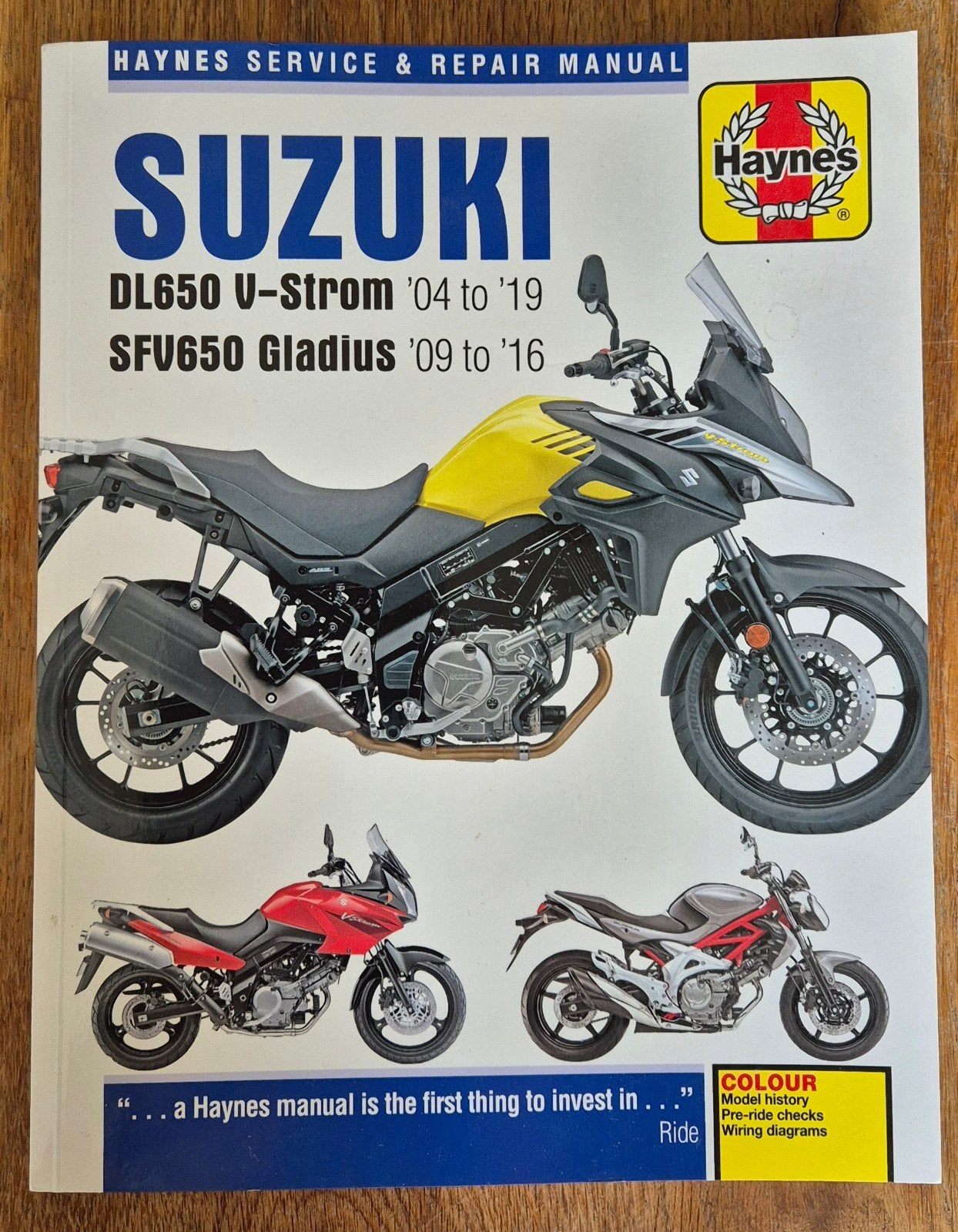 Haynes Service & Repair Manual: Suzuki V-Strom en Gladius, Ophalen of Verzenden, Suzuki