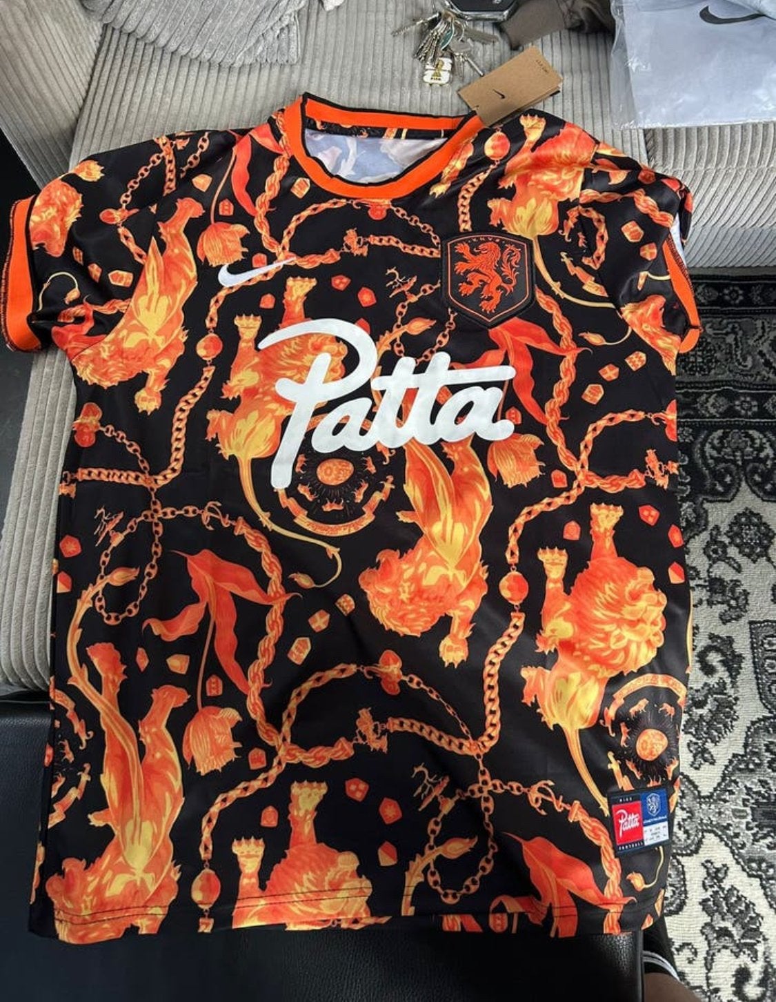 Patta x KNVB Inloopshirt Nederlandse Elftal Oranje, Maat 48/50 (M), Nieuw, Oranje, Ophalen of Verzenden