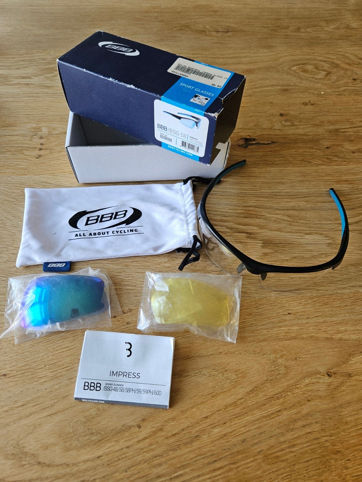 BBB BSG-58 Sportbril / Windbril, Overige merken, Zonnebril, Zwart, Ophalen of Verzenden