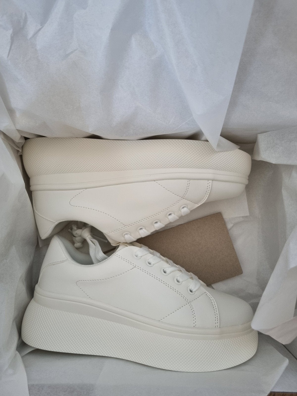 Even&Odd Witte Sneakers met Plateauzool 5.5cm - Maat 39, Kleding | Dames, Wit, Nieuw, Ophalen of Verzenden, Sneakers of Gympen
