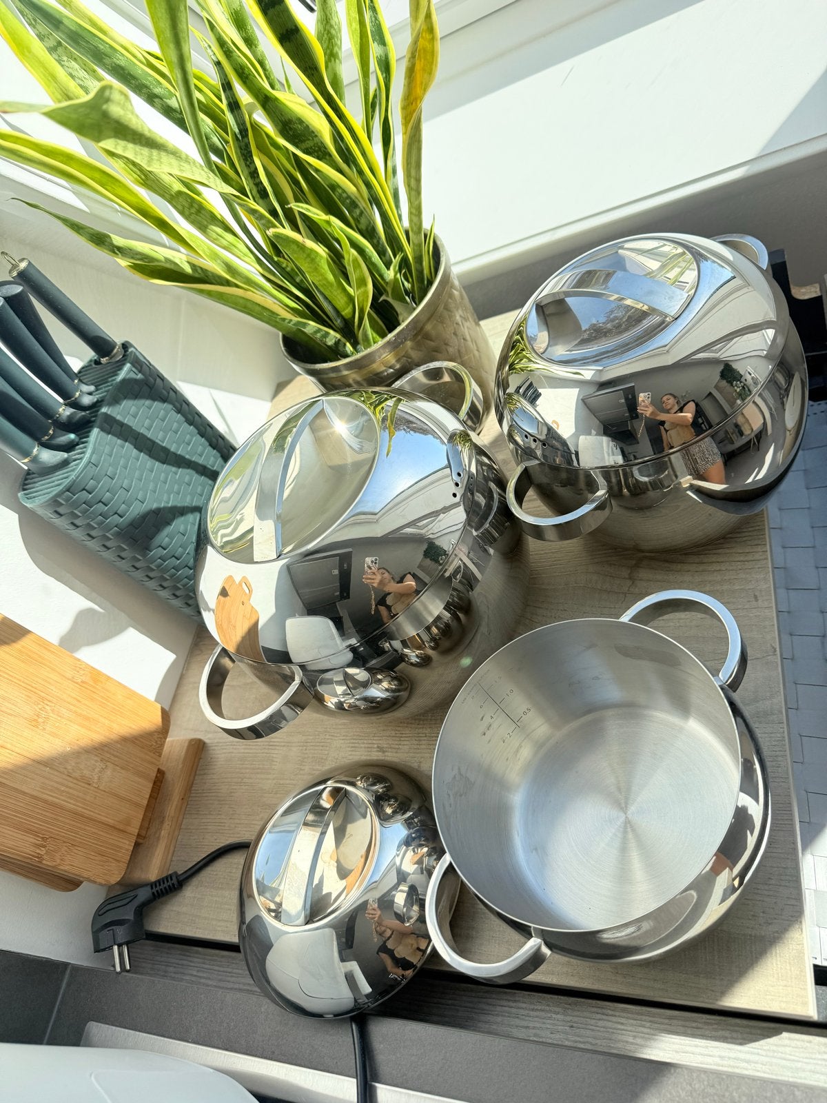 Ikea Orbit Pannenset 3 stuks - Zo goed als nieuw, Huis en Inrichting, Met deksel, Pannenset, Ophalen of Verzenden, Zo goed als nieuw