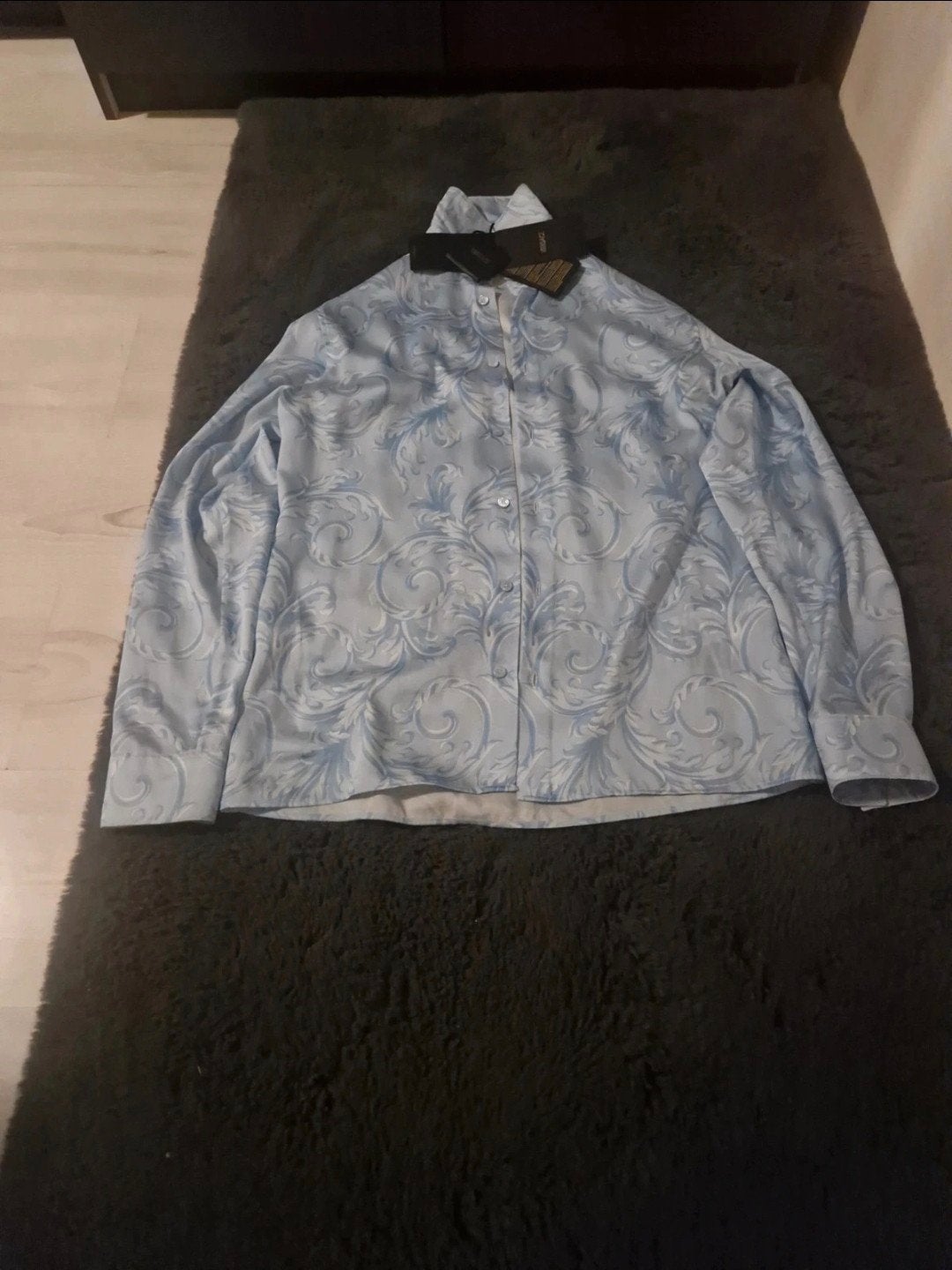 originele versace blouse, Ophalen, Overige typen, Blauw, Nieuw
