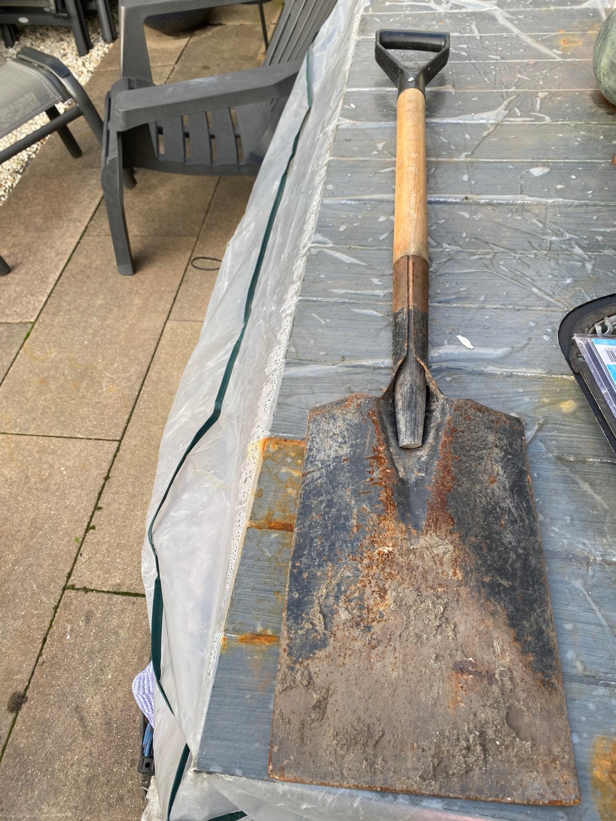 Spade, Tuin en Terras, Ophalen of Verzenden, Gebruikt, Spade