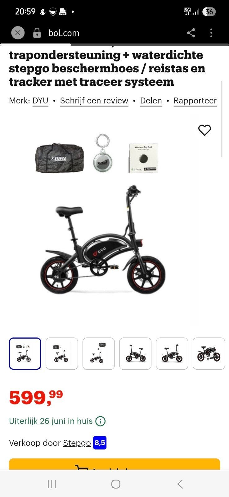 Dyu fiets met gashendel, Ophalen of Verzenden, Zo goed als nieuw, Massagetafel