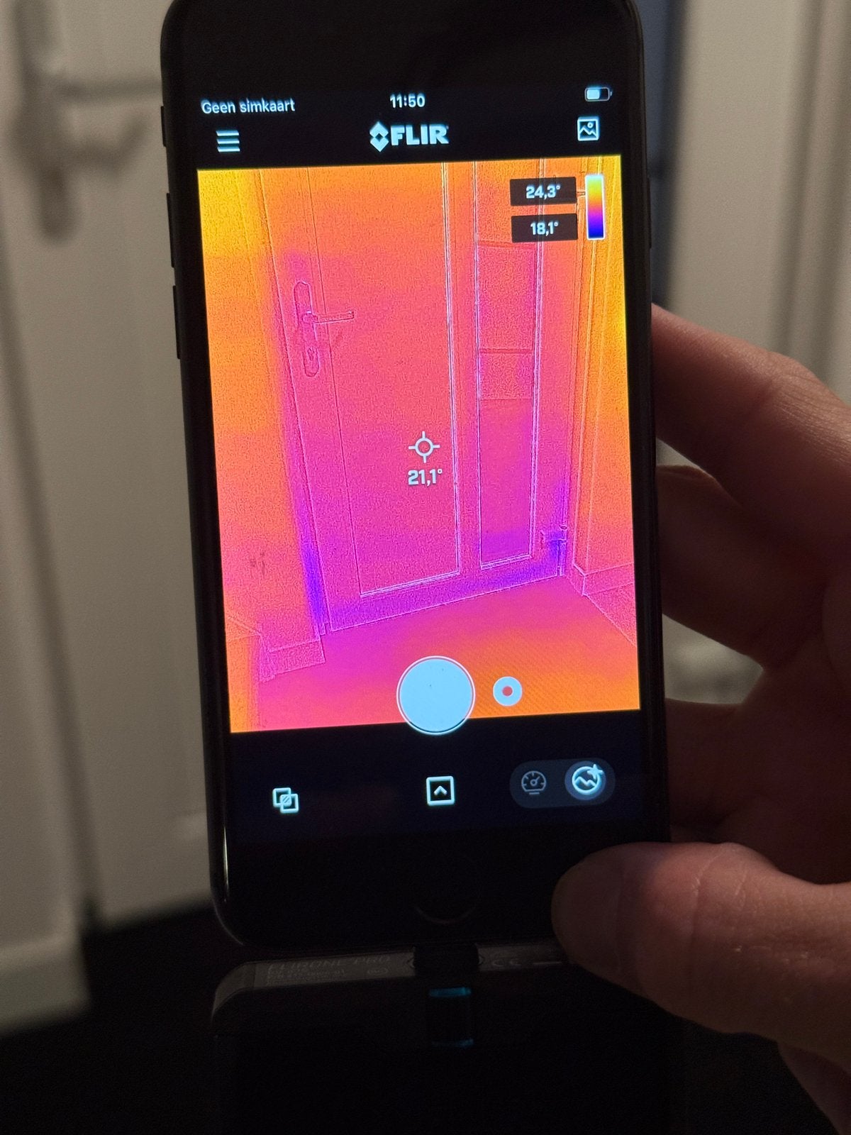 Flir One Pro for iOS + iPhone 8, Gebruikt, Overige typen, Ophalen of Verzenden, Overige Merken
