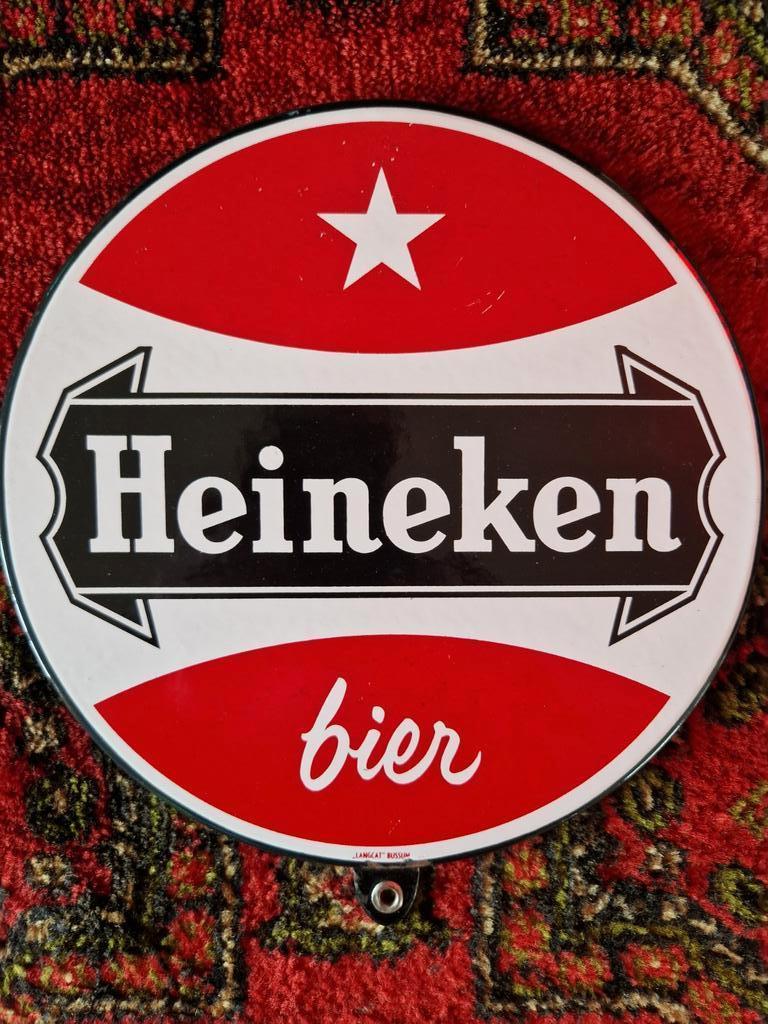 Heineken emaillebord 23cm 1968, Seizoenskaart, Eén persoon