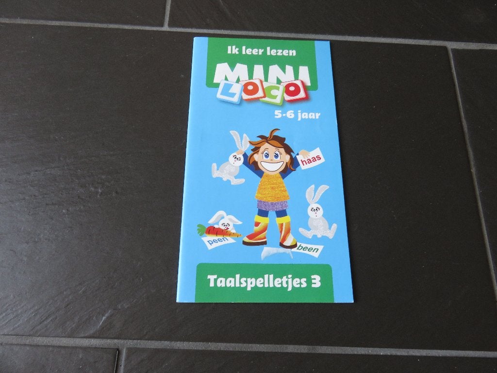 Mini loco Ik leer lezen taalspelletjes 3, 5-6 jaar., Ophalen of Verzenden, Zo goed als nieuw, Taal en Lezen