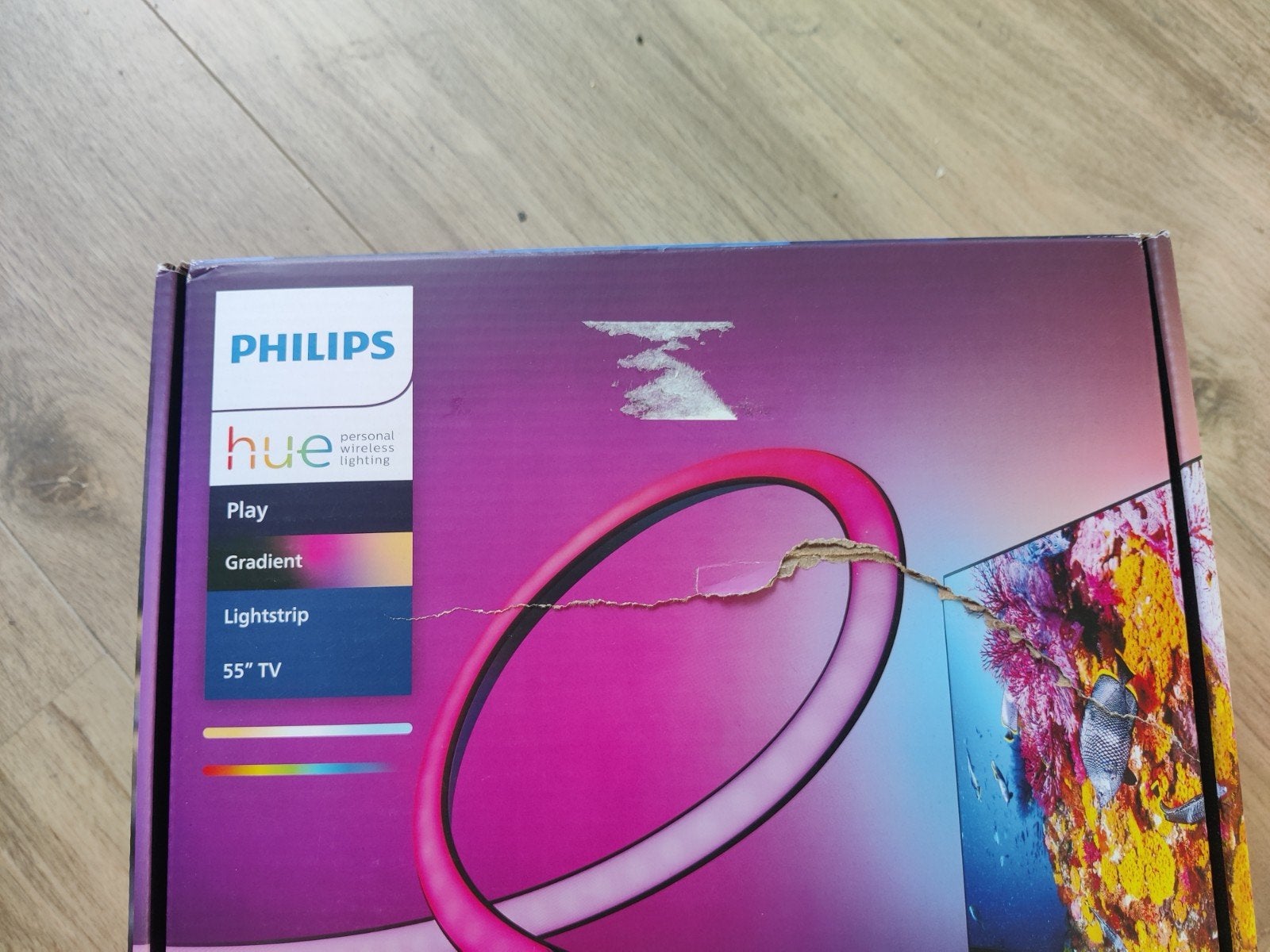 PHILIPS HUE Play LED Strip for 55 Inch TV, Ophalen, Nieuw, E27 (groot), Led-lamp