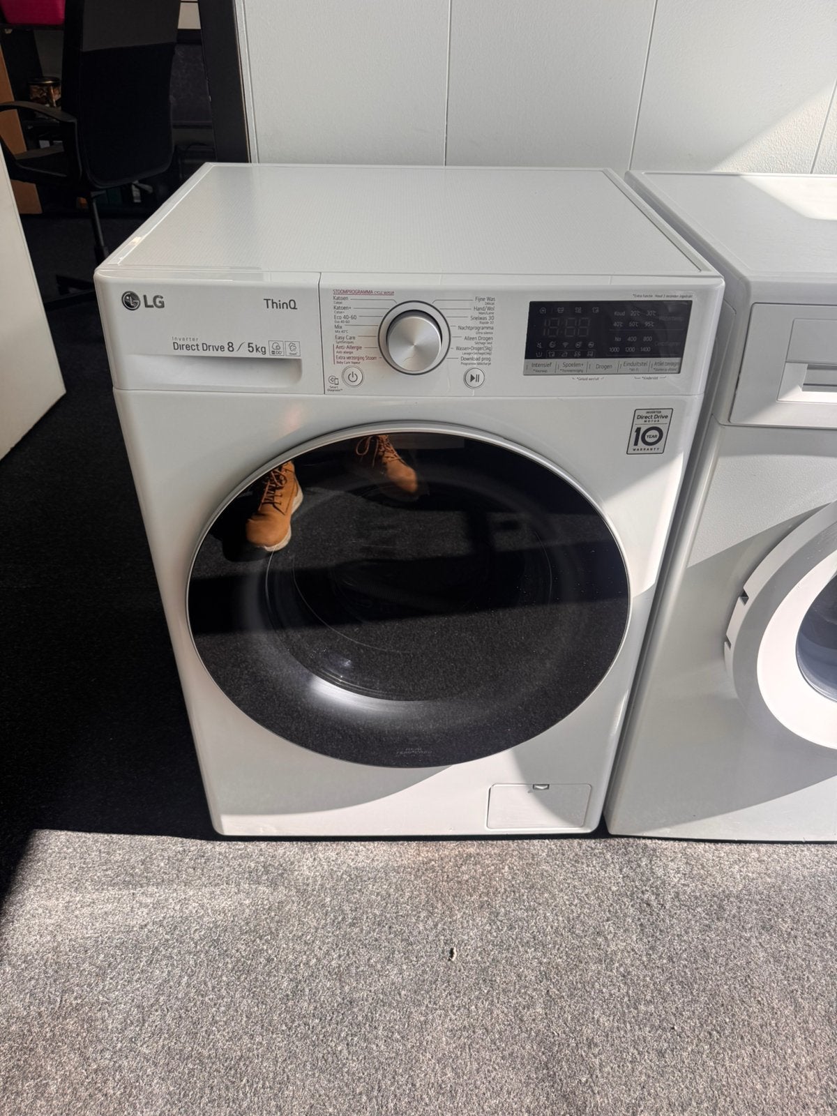 LG DIRECT DRIVE WAS-DROOG COMBI met 2 jaar garantie, 6 tot 8 kg, N, N, Refurbished