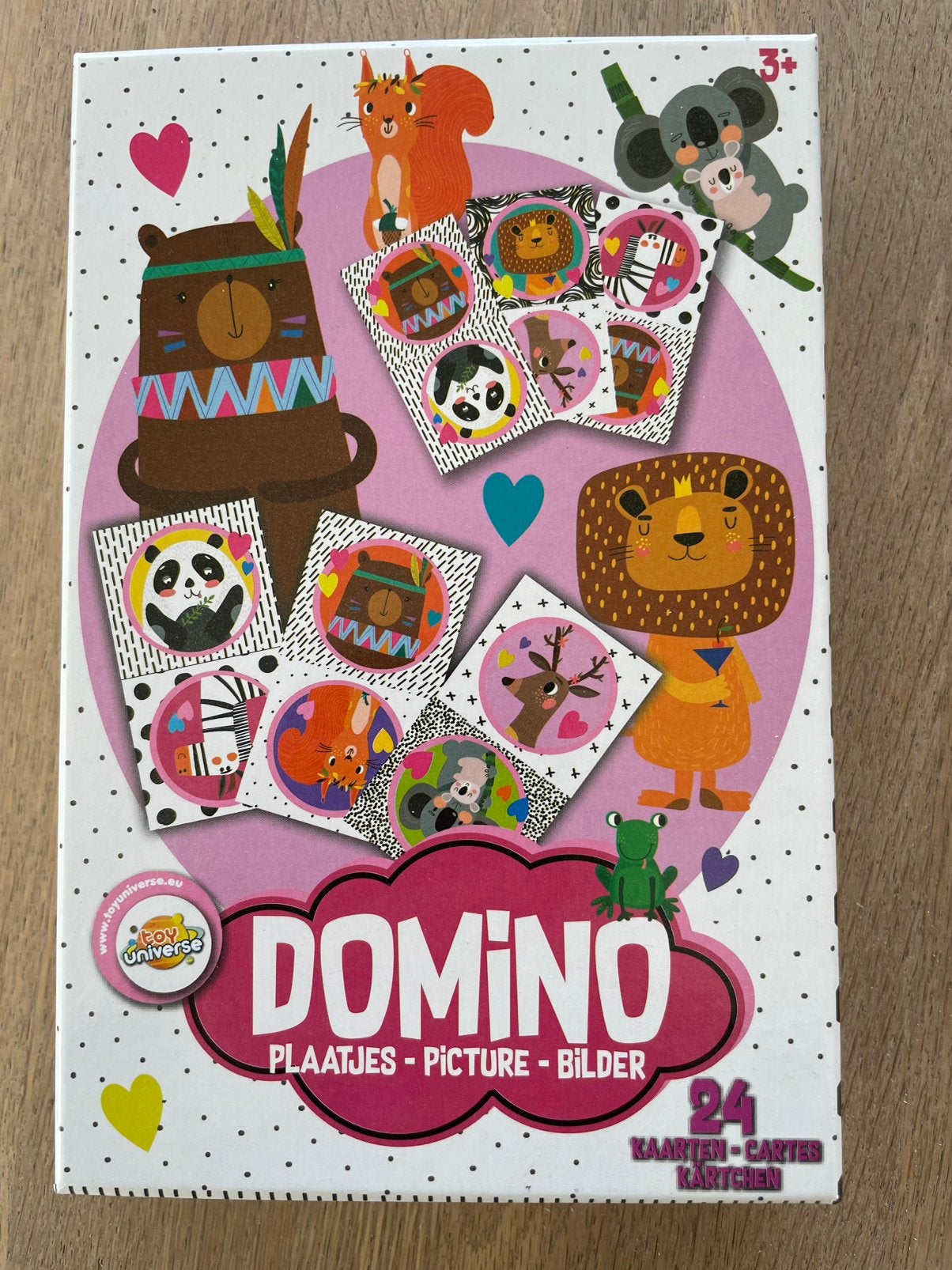 Dieren Domino. 24 kaarten., Hobby en Vrije tijd, Gezelschapsspellen | Kaartspellen, Een of twee spelers, Ophalen of Verzenden