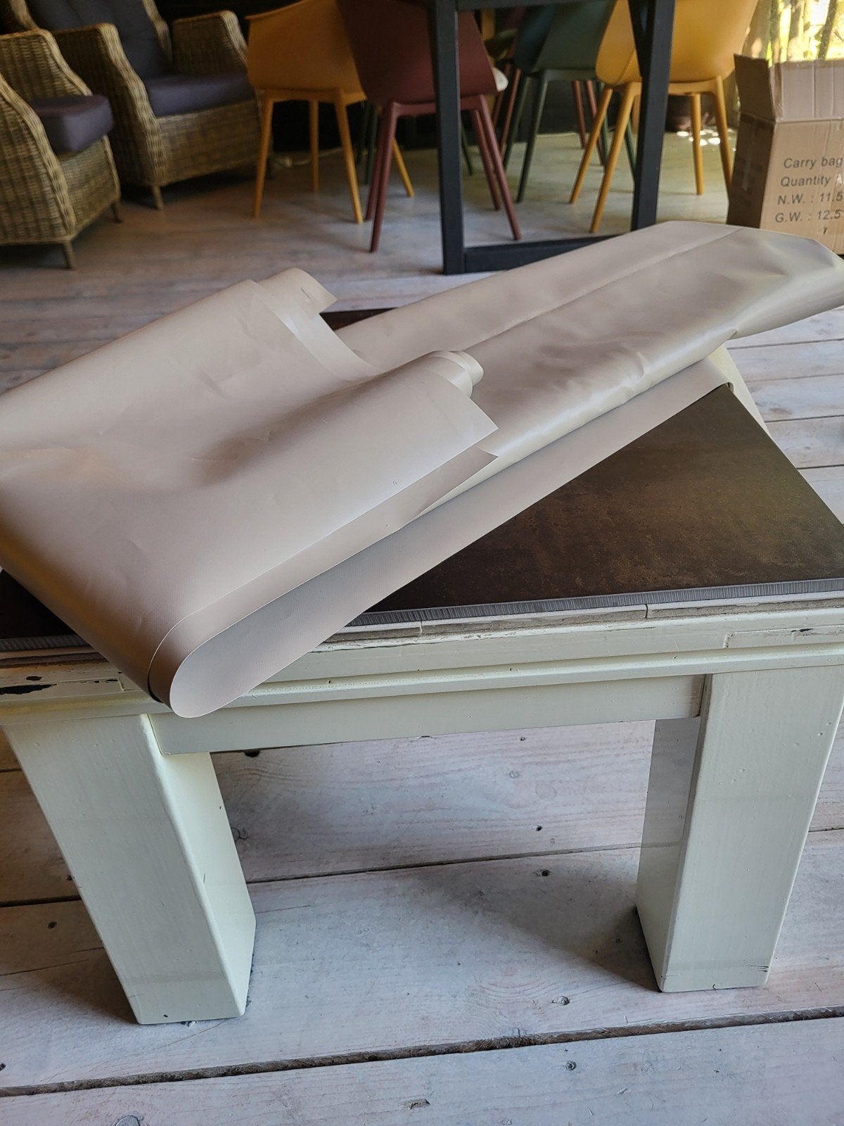 Versterkt PVC dekzeil beige 3x4m (500 gr/m²) - Nieuw, Ophalen of Verzenden, Nieuw