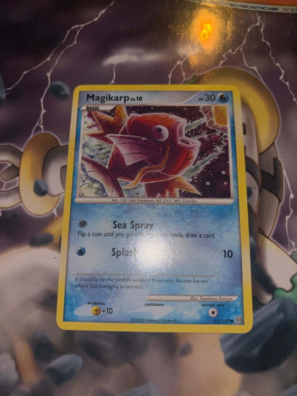 Pokémon Kaart: Magikarp LV.10 (2008), Hobby en Vrije tijd, Ophalen of Verzenden, Gebruikt, Losse kaart