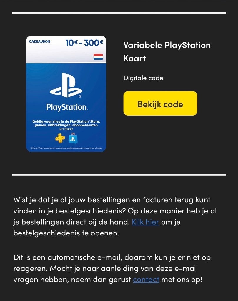 Ps tegoed bon (100,-) voor 90,- (heb er meer), Eén persoon, Cadeaubon, Overige typen