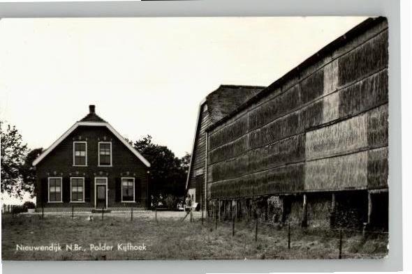 Nieuwendijk N.B. Polder Kijfhoek st 1975, Verzenden, 1960 tot 1980, Gelopen, Noord-Brabant