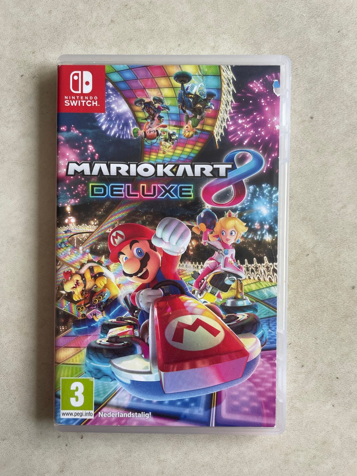 Mario Kart 8 Deluxe - Nintendo Switch Spel, Racen en Vliegen, Eén computer, Ophalen of Verzenden, Zo goed als nieuw