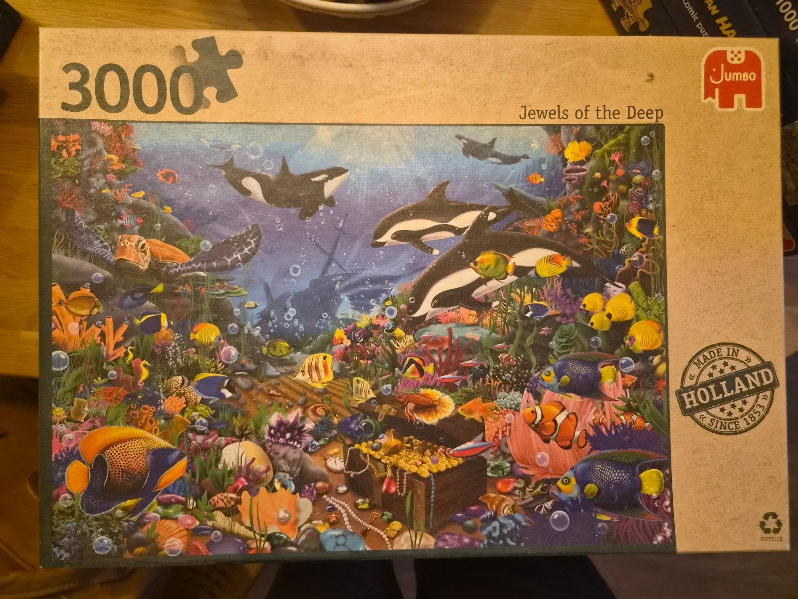 Jumbo Legpuzzel 3000 stukjes - Jewels of the Deep, Ophalen, Meer dan 1500 stukjes, Gebruikt, Legpuzzel