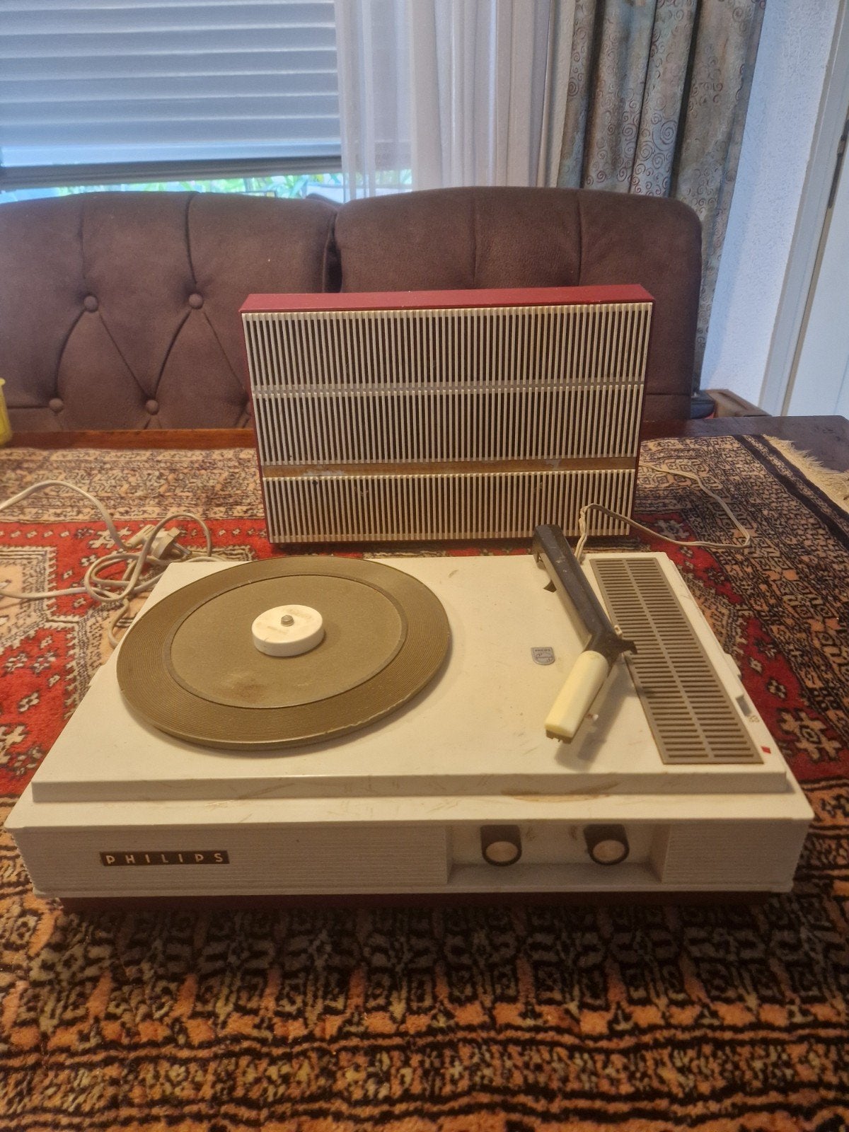 Vintage philips koffer grammofoon  1964 helemaal nagekeken, Ophalen of Verzenden, Philips