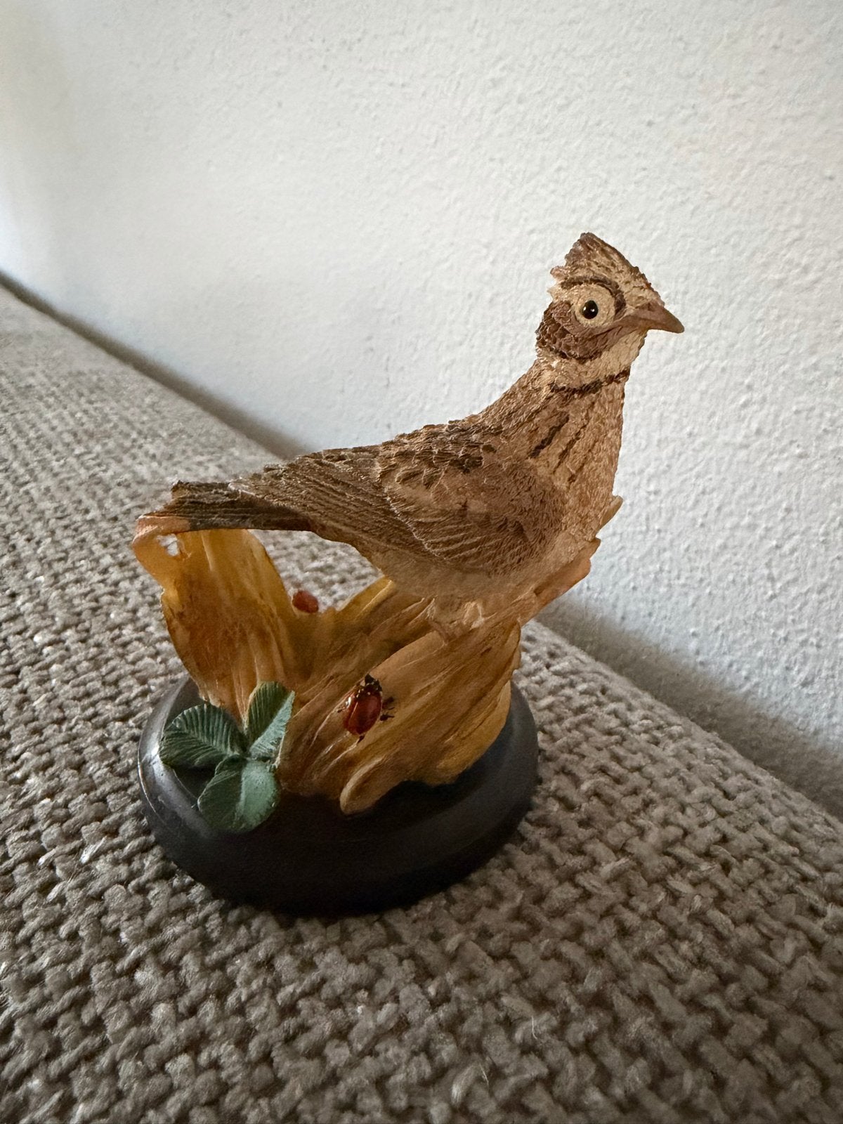 Veldleeuwerik beeldje vogel Onze Mooie Vogelwereld Collectie, Ophalen of Verzenden, Zo goed als nieuw, Dier