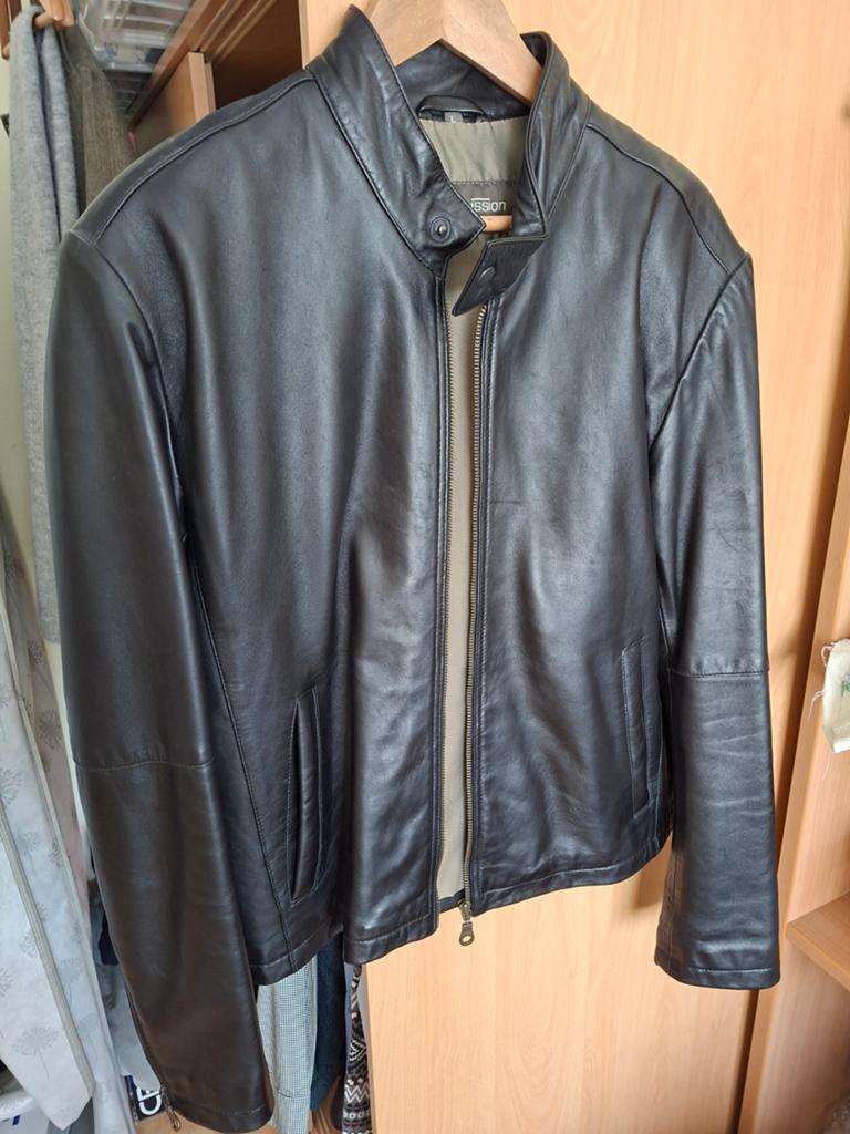 Leren Jas, Ophalen, Maat 56/58 (XL), Bruin