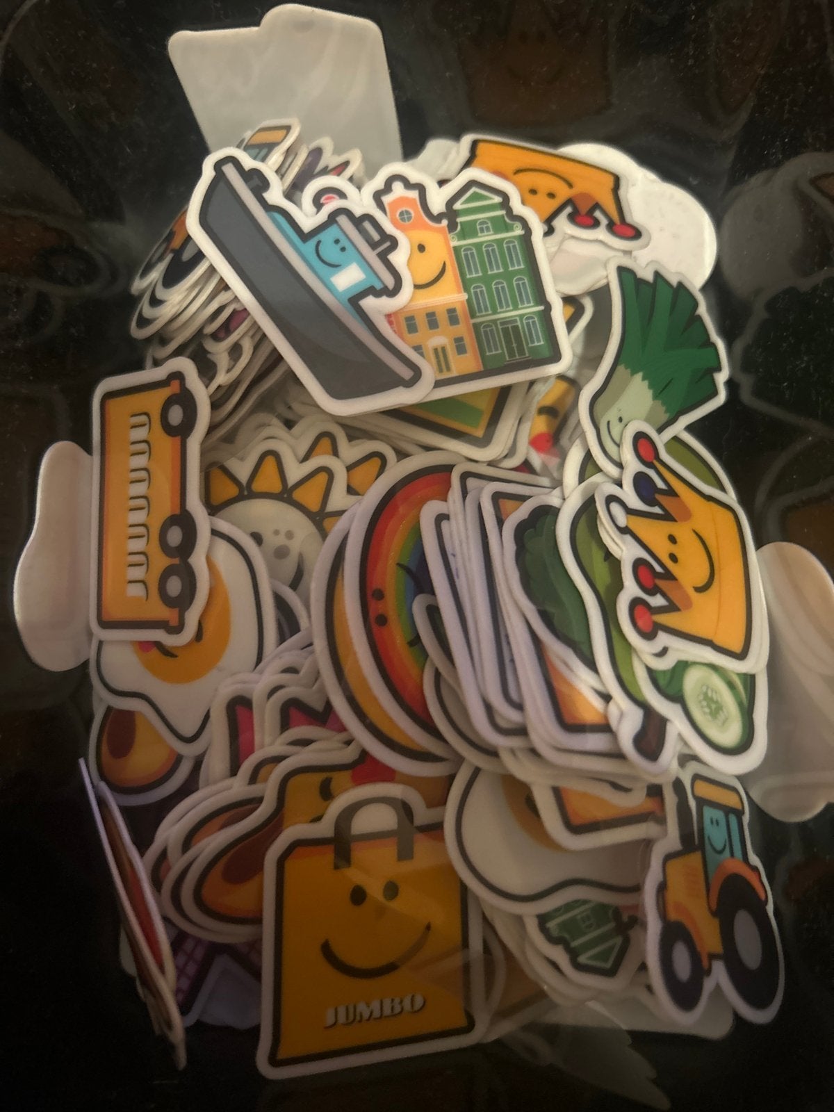 Jumbo Supermarkt spaaractie stickers, Ophalen of Verzenden, Zo goed als nieuw, Meerdere stickers