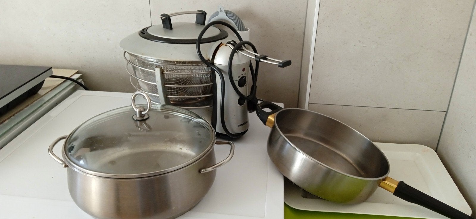 Huis keuken pannen, Huis en Inrichting, Ophalen, Frituurpan