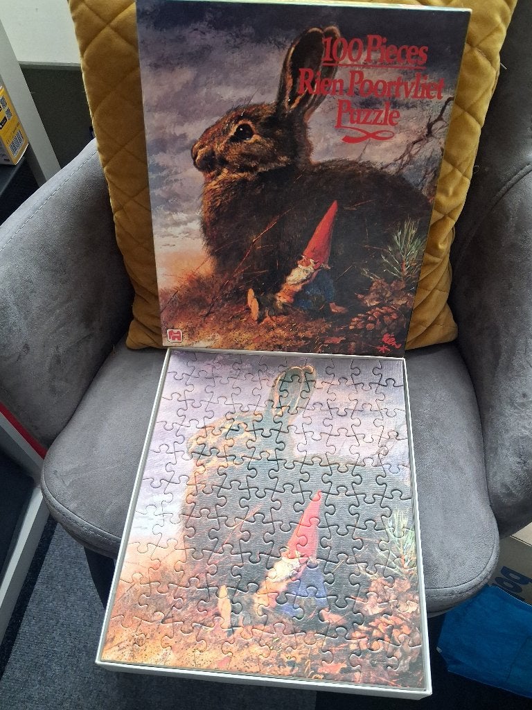Rien Poortvliet puzzel 100 stukjes, Hobby en Vrije tijd, Ophalen, Minder dan 500 stukjes, Gebruikt, Legpuzzel