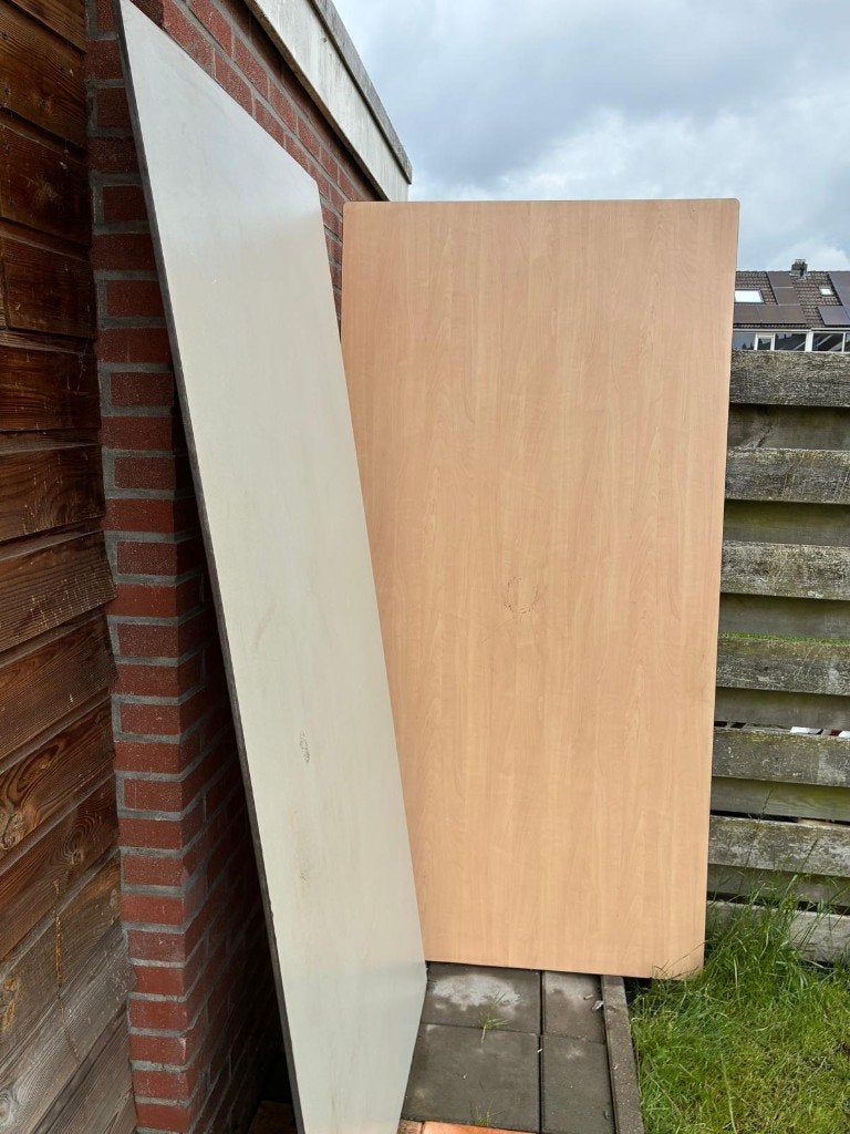 2 Trespa / HPL platen 200 x 100CM 12MM dik, Doe-het-zelf en Verbouw, Platen en Panelen, Ophalen, Gebruikt, HPL, Minder dan 20 mm