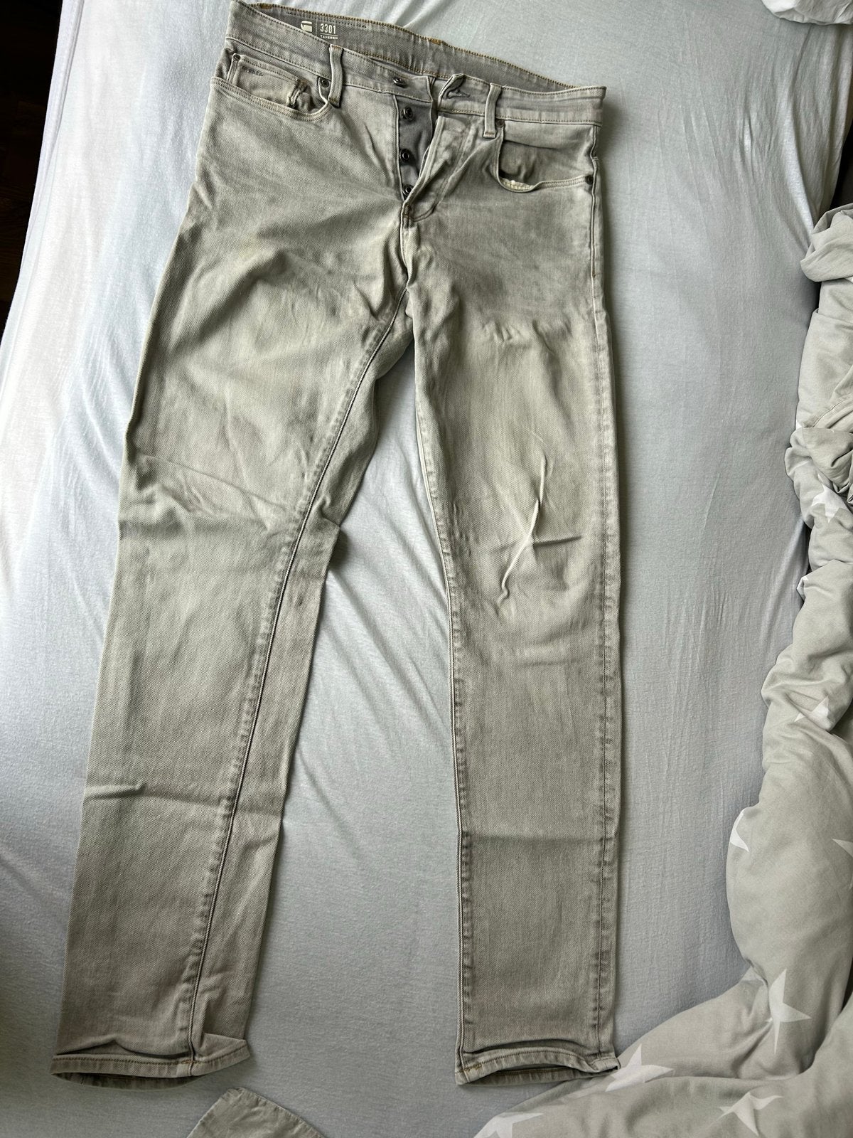G-Star RAW Jeans denim spijkerbroek grijs W30 L34 Tapered, Ophalen of Verzenden, Zo goed als nieuw, Grijs, G-Star Raw