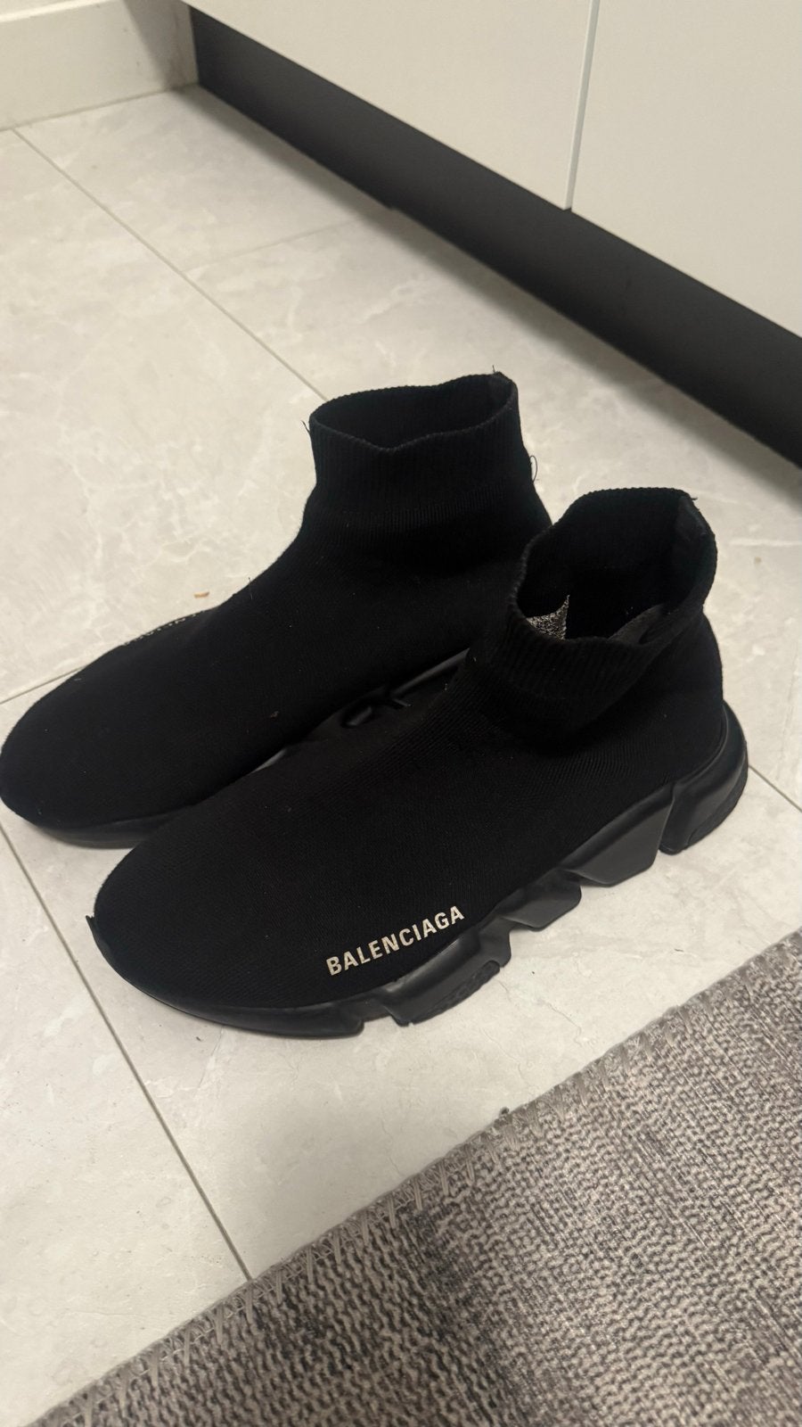 Balenciaga Speed Trainers - Zwart - Maat 38, Kleding | Dames, Ophalen of Verzenden, Gedragen, Zwart, Sneakers of Gympen