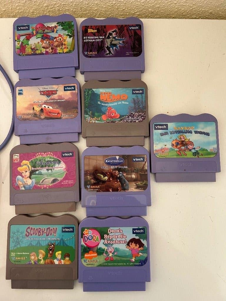 RETRO: V -Tech V-smile met 9 spelletjes, Kinderen en Baby's, Ophalen, Gebruikt, 2 tot 4 jaar